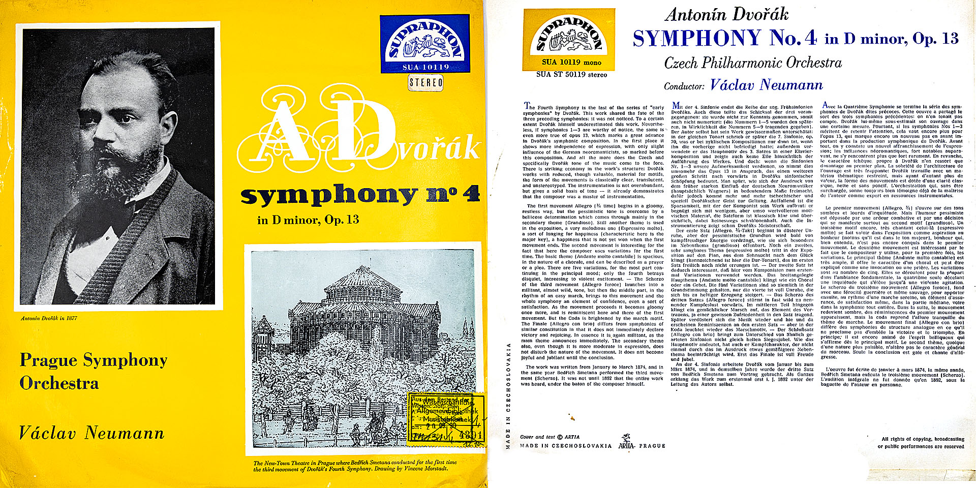 Antonin Dvorak - Symphony No. 4 in D minor, OP. 13 - Czech Philharmonic Orchestra, Dirigent Vaclav Neumann